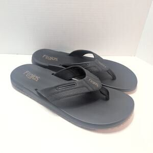 Flojos Memory Foam Thick Sole Wide Strap Flip Flops Men's 13